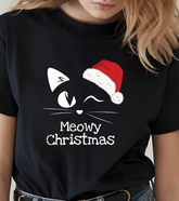 Meowy Christmas Half Sleeve T-Shirt